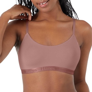 image:imageHanes Womens Originals Supersoft String Bralette Pullover Bra Scoop NecklineEarthen Tan
