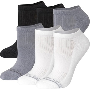 image:imageHanes Womens Socks Pack Supersoft Mid Crew and Noshow Socks for Women 6 PackWhiteBlackGray