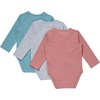 image:imageHanes Baby Pure Comfort Long Sleeve Bodysuits Infant Bodysuits Boys amp Girls 3packGreyRustBlue