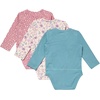 image:imageHanes Baby Pure Comfort Long Sleeve Bodysuits Infant Bodysuits Boys amp Girls 3packRoseBlushBlue