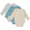 image:imageHanes Baby Pure Comfort Long Sleeve Bodysuits Infant Bodysuits Boys amp Girls 3packWhiteBlueBeige