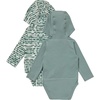 image:imageHanes Baby Pure Comfort Long Sleeve Hoodie Bodysuits Infant Bodysuits Unisex 3packGreen