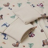 image:imageHanes Baby Pure Comfort Organic Long Sleeve Footless Sleep N Play Infant Playsuit Boys amp GirlsBeige Woodland