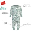 image:imageHanes Baby Pure Comfort Organic Long Sleeve Footless Sleep N Play Infant Playsuit Boys amp GirlsBlue