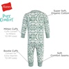 image:imageHanes Baby Pure Comfort Organic Long Sleeve Footless Sleep N Play Infant Playsuit Boys amp GirlsWhite