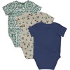 image:imageHanes Baby Pure Comfort Short Sleeve Bodysuits Infant Bodysuits Boys amp Girls 3packGreenBeigeBlue