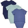 image:imageHanes Baby Pure Comfort Short Sleeve Bodysuits Infant Bodysuits Boys amp Girls 3packGreenBlue