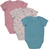 image:imageHanes Baby Pure Comfort Short Sleeve Bodysuits Infant Bodysuits Boys amp Girls 3packRoseBlushBlue