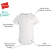image:imageHanes Baby Pure Comfort Short Sleeve Bodysuits Infant Bodysuits Boys amp Girls 3packSilverBeigeRust