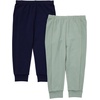 image:imageHanes BabyBoys Pure Comfort Baby French Terry Joggers Baby Girl and Baby Boy Pants 2PackBlueGreen