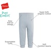 image:imageHanes BabyBoys Pure Comfort Baby French Terry Joggers Baby Girl and Baby Boy Pants 2PackGreyBlue