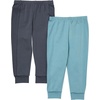 image:imageHanes BabyBoys Pure Comfort Baby French Terry Joggers Baby Girl and Baby Boy Pants 2PackGreyBlue
