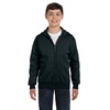 image:imageHanes Big Boys Eco Smart Fleece Zip Hood Black LargeBlack