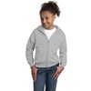 image:imageHanes Big Boys Eco Smart Fleece Zip Hood Black LargeLight Steel