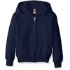 image:imageHanes Big Boys Eco Smart Fleece Zip Hood Black LargeNavy