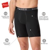 image:imageHanes Mens Boxer Brief Underwear Pack Stretch Cotton Boxer Briefs for Men Moisturewicking 6packBlack