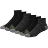 image:imageHanes Mens Socks Pack 6pack Moves Performance Moisturewicking Ankle Heel Shield amp Ankle Socks Breathable MeshBlackGray  Ankle