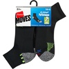 image:imageHanes Mens Socks Pack 6pack Moves Performance Moisturewicking Ankle Heel Shield amp Ankle Socks Breathable MeshBlackGray  Ankle