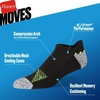 image:imageHanes Mens Socks Pack 6pack Moves Performance Moisturewicking Ankle Heel Shield amp Ankle Socks Breathable MeshBlackGray 2  Heel Shield