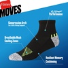 image:imageHanes Mens Socks Pack 6pack Moves Performance Moisturewicking Ankle Heel Shield amp Ankle Socks Breathable MeshWhiteGray  Ankle