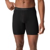 image:imageHanes Mens Underwear Boxer Briefs or LongLeg Boxer Briefs Pack 3 Pack NoRideUp StretchCotton Men ClothingBlack  Dark Grey  Light Grey  Long Leg Briefs