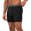 image:imageHanes Mens Underwear Boxer Briefs or LongLeg Boxer Briefs Pack 3 Pack NoRideUp StretchCotton Men ClothingBlueBlack  Long Leg Briefs