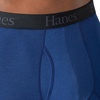 image:imageHanes Mens Underwear Boxer Briefs or LongLeg Boxer Briefs Pack 3 Pack NoRideUp StretchCotton Men ClothingGrey  Navy  Blue  Long Leg Briefs