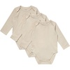 image:imageHanes Baby Pure Comfort Long Sleeve Bodysuits Infant Bodysuits Boys amp Girls 3packBeige