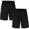 image:imageHanes Boys Jersey Shorts Pack 2Pack Cotton Shorts for Boys with Pockets PullOn ShortsBlack