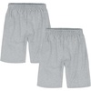 image:imageHanes Boys Jersey Shorts Pack 2Pack Cotton Shorts for Boys with Pockets PullOn ShortsLight Steel