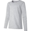 image:imageHanes Girls Comfortsoft Long Sleeve TeeLight Steel