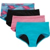 Boyshort - Pink/Blue/Black - 4 Pack