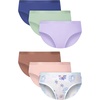image:imageHanes Girls Period Underwear Boxer Briefs Comfort Period Boxer Brief Panties for Girls Moderate ProtectionPurple Flowers  Pink  Earthen Tan  Lavender  Celadon