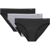 image:imageHanes Womens Comfort Period Underwear Bikini Period Underwear Super Leaks Period Underwear 3pack3pack Bikinis  BlackDot PrintConcrete Heather