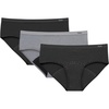 3-pack Hipsters  Black/Dot Print/Concrete Heather