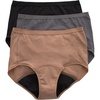 image:imageHanes Womens Period Underwear Pack 3Pack Comfort Period Moderate Leaks Period Panties Odor Protection3pack Brief  Neutrals