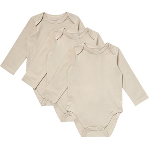image:imageHanes Baby Pure Comfort Long Sleeve Bodysuits Infant Bodysuits Boys amp Girls 3packBeige