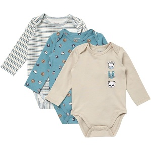 image:imageHanes Baby Pure Comfort Long Sleeve Bodysuits Infant Bodysuits Boys amp Girls 3packWhiteBlueBeige