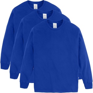 image:imageHanes Boys ComfortSoft LongSleeve TShirt Pack Cotton Tees for Boys 3PackDeep Royal
