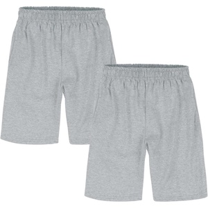 image:imageHanes Boys Jersey Shorts Pack 2Pack Cotton Shorts for Boys with Pockets PullOn ShortsLight Steel
