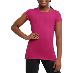 image:imageHanes Girls Cotton TShirts Essential Girls Tees Cotton Shirts for Girls 2PackAmaranth