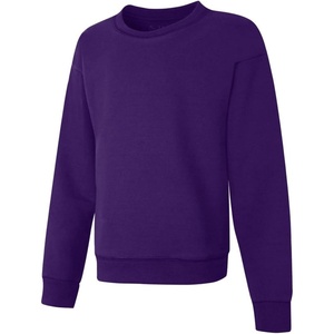 image:imageHanes Girls EcoSmart Crewneck Sweatshirt Soft Midweight Fleece Pullover for GirlsPurple Thora