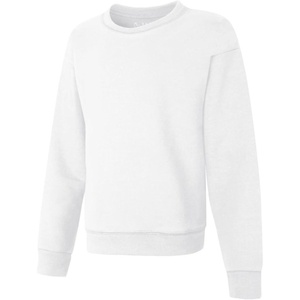 image:imageHanes Girls EcoSmart Crewneck Sweatshirt Soft Midweight Fleece Pullover for GirlsWhite
