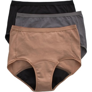 image:imageHanes Womens Period Underwear Pack 3Pack Comfort Period Moderate Leaks Period Panties Odor Protection3pack Brief  Neutrals
