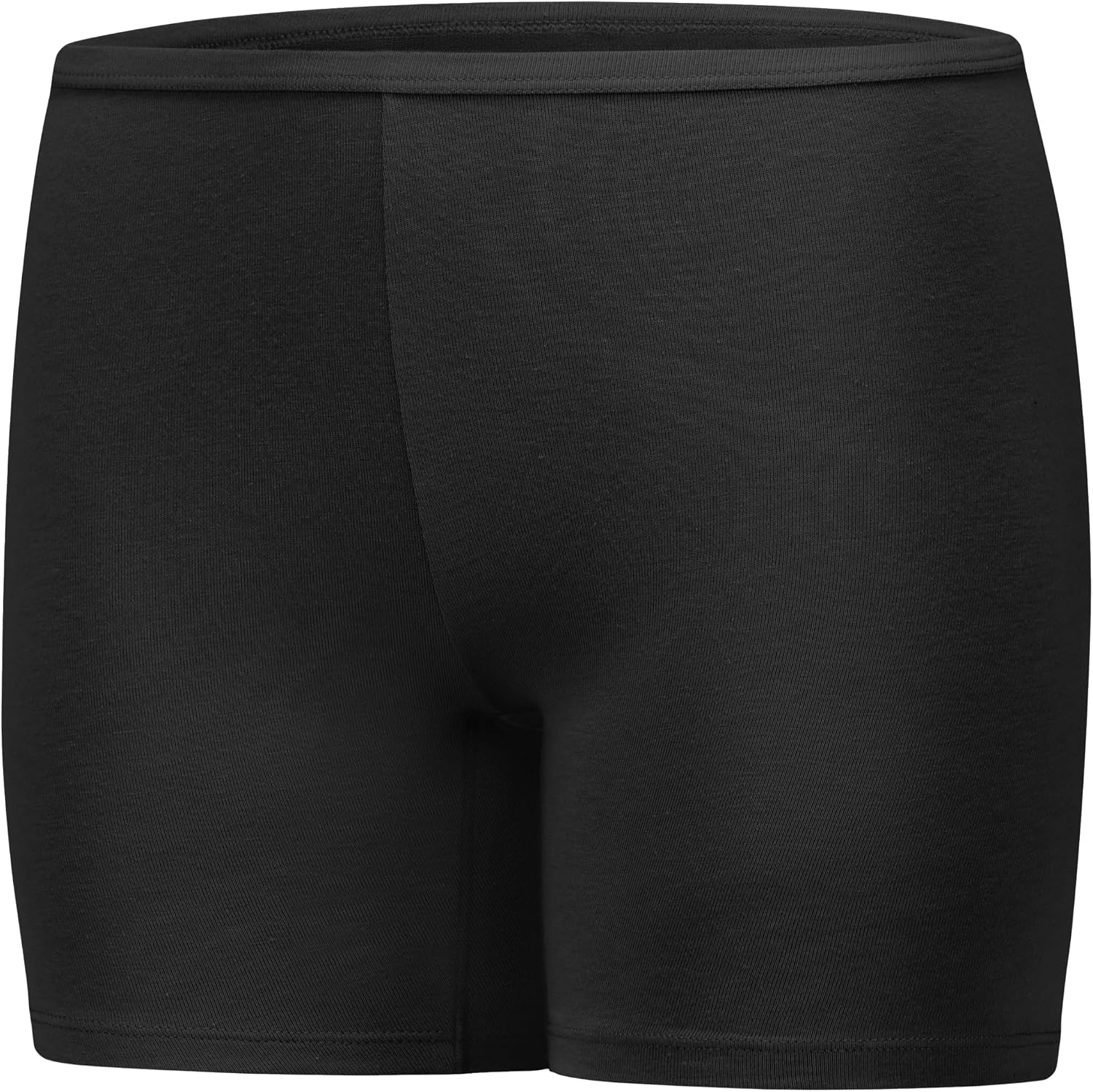 image:imageHanes Girls Play Shorts Cotton Stretch Play Shorts for Girls Pullon Shorts Assorted Solids MultipacksGrey Heather  Black  Blue