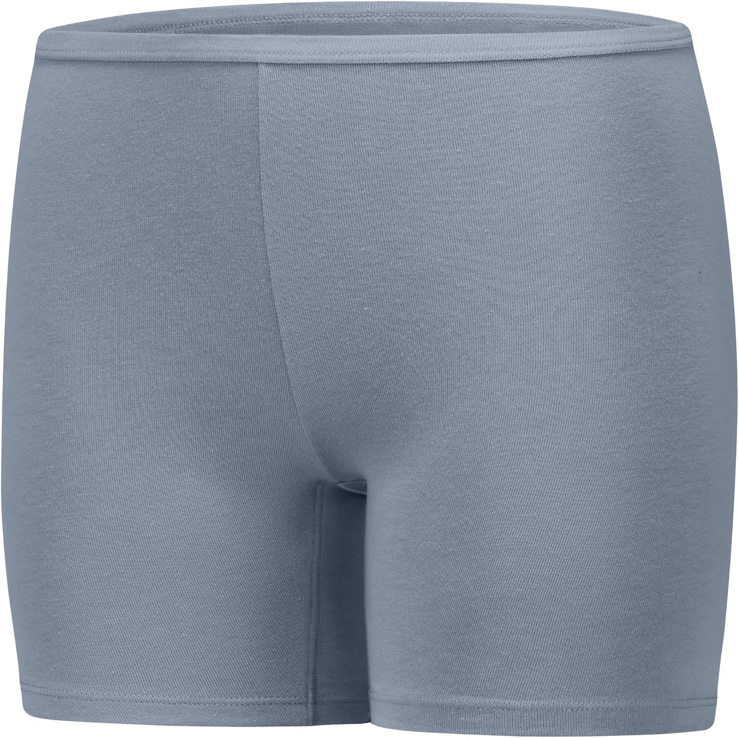 image:imageHanes Girls Play Shorts Cotton Stretch Play Shorts for Girls Pullon Shorts Assorted Solids MultipacksGrey Heather  Black  Blue