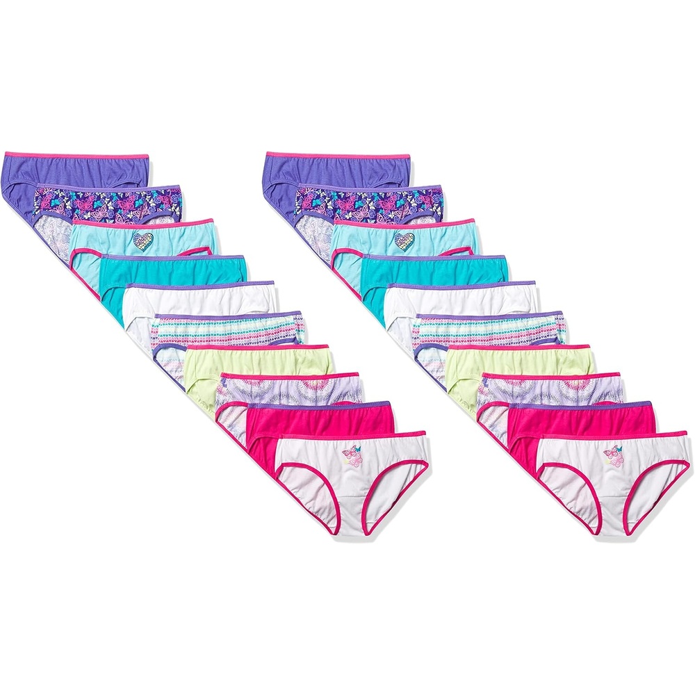 image:imageHanes Girls Hanes Girls 20pack Tagless Cotton Brief Panties20 Pack  Assorted