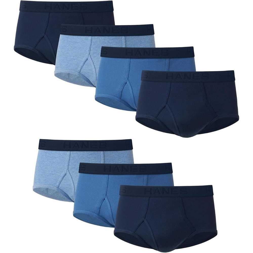 image:imageHanes Mens Underwear Briefs Ultimate Comfortsoft MoistureWicking Tagless Cooling MultipackBlue  7 Pack