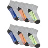 image:imageHanes Boys Moves Socks Breathable Mesh Performance Socks Ankle Crew No Show Moisturewicking 10packGrey  Ankle