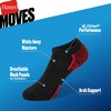image:imageHanes Boys Moves Socks Breathable Mesh Performance Socks Ankle Crew No Show Moisturewicking 10packGreyBlack  No Show